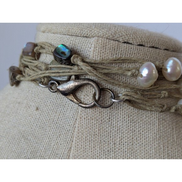 Twine Necklace With Pearls And Gems - Picture 3 of 3